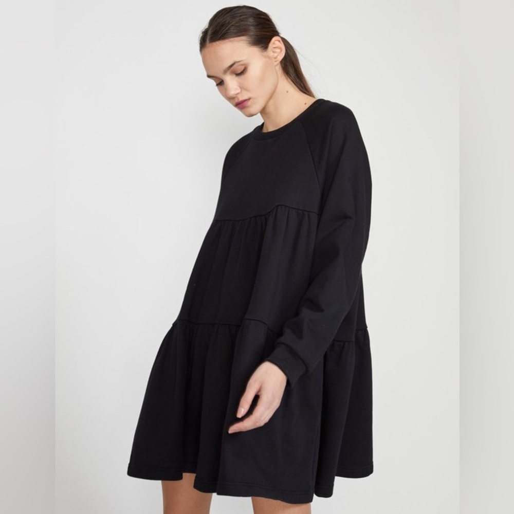 CYNTHIA ROWLEY Vail Cozy Swing Black Dress Size XS - Picture 3 of 8